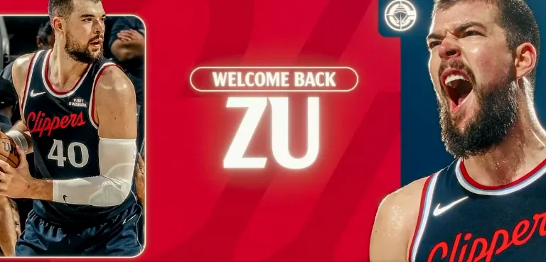 世界杯官方直播app下载官网-欢迎回家！快船主场放致敬祖巴茨视频，后者向观众挥手致意